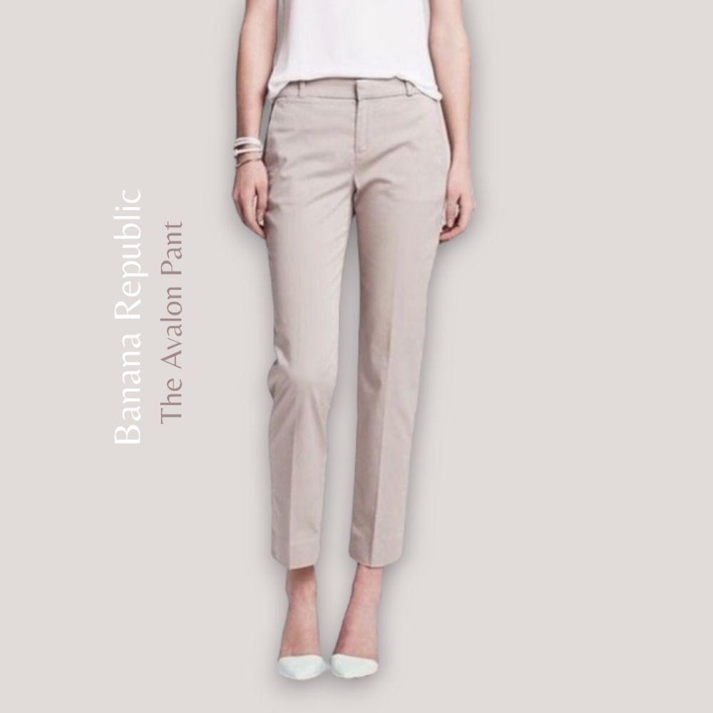 Banana Republic "The Avalon Pant" Cotton- Size 10 (New without tags)